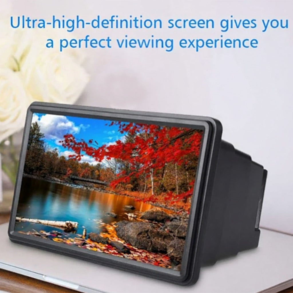 Phone Screen Magnifier Stand with Blue Light Blocking for Video Watching and Streaming