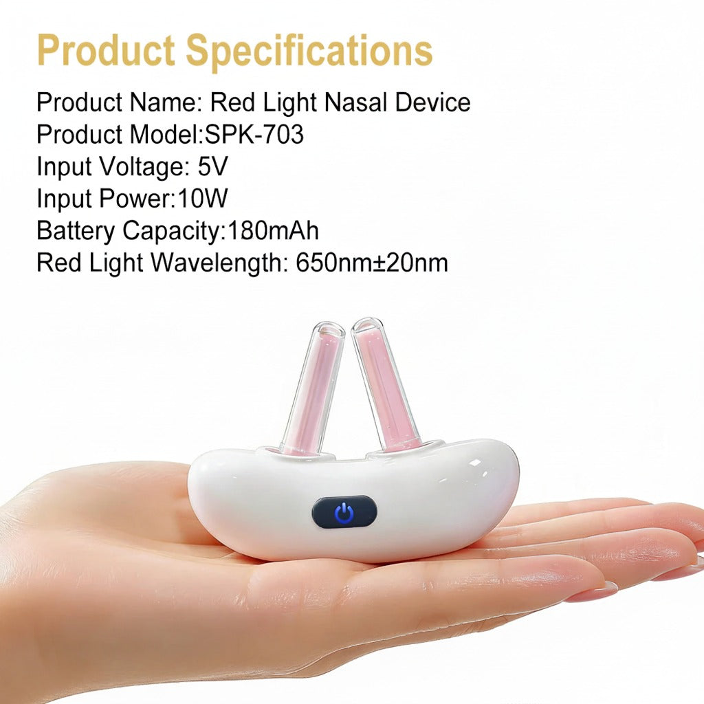 Infrared Nasal Therapy Device for Rhinitis, Allergies, and Sinus Relief